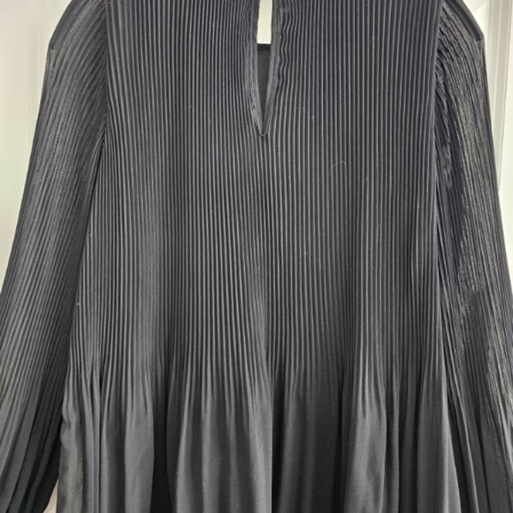 Halogen Women's Black Plisse Dress XS-Med, Fit and Flare - Picture 11 of 11